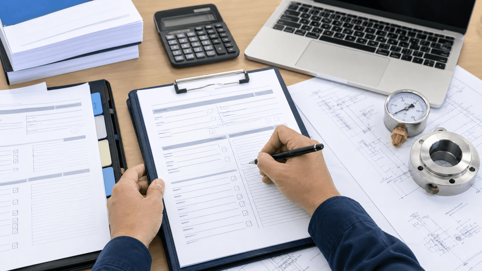 A clean RFQ worksheet with specifications, quantities, certificate requirements, and delivery notes.